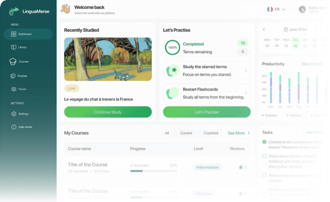 Preview of Kameleon dashboard interface